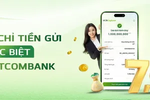 Vietcombank tiếp tục phát hành Chứng chỉ tiền gửi trực tuyến, lãi suất đến 7,9%/năm
