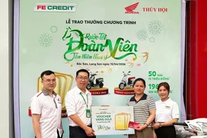 Gần 3.000 giải thưởng của FE CREDIT được trao đến các khách hàng may mắn