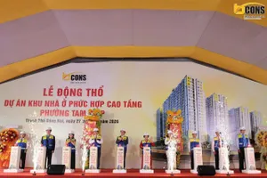 Bcons động thổ dự án Khu nhà ở phức hợp cao tầng gần 4.500 tỷ đồng