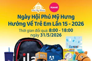 Hơn 15.000 quà tặng thiếu nhi tại "Ngày hội Phú Mỹ Hưng hướng về trẻ em 2026"