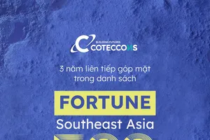 Coteccons tiếp tục thăng hạng trên bảng xếp hạng Fortune Southeast Asia 500