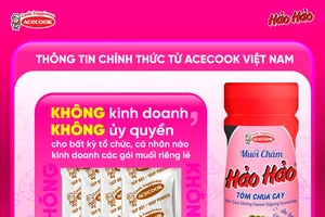Muối chấm Hảo Hảo quy cách hũ là sản phẩm gia vị độc lập duy nhất được Acecook Việt Nam sản xuất và phân phối