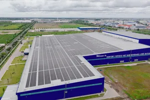 Hệ thống điện mặt trời áp mái hơn 22 nghìn mét vuông tại Nhà máy Suntory PepsiCo Tây Ninh