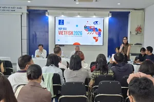 Quang cảnh buổi họp báo VIETFISH 2026