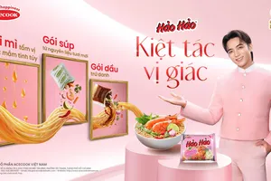 Các gói gia vị chính là bí quyết làm nên hương vị tôm chua cay đặc trưng của Hảo Hảo