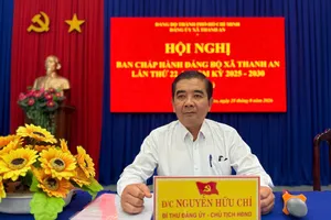 Ông Nguyễn Hữu Chí, Bí thư Đảng ủy, Chủ tịch HĐND xã Thanh An