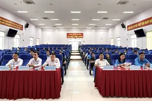 Toàn cảnh Hội nghị gặp gỡ, tiếp xúc, đối thoại giữa lãnh đạo xã Bắc Tân Uyên với đoàn viên, hội viên, người lao động