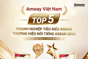 Amway Việt Nam được vinh danh ở hai hạng mục: Top 5 Doanh nghiệp tiêu biểu ASEAN và Top 5 Thương hiệu/ sản phẩm nổi tiếng ASEAN tại Diễn đán Kinh tế ASEAN