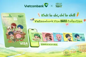 Các phiên bản thiết kế thẻ Vietcombank Visa Haha Collection lấy cảm hứng từ dàn nghệ sĩ Quán Nhà Haha