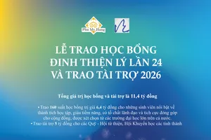 Trao 11,4 tỷ đồng học bổng Đinh Thiện Lý