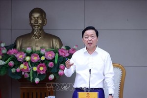 陈红河副总理发言。图自越通社