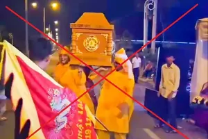 芹苴市一群人为庆祝生日上抬棺材游行、跳舞的行为引发谴责。