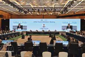 第33届亚太经合组织（APEC）财政部长会议现场。图自越通社