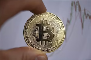 数字货币比特币。图：法新社／越通社