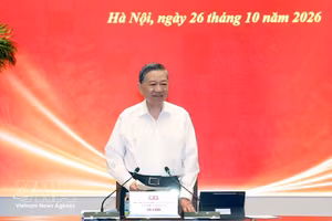 党中央总书记、国家主席、指导委员会主任苏林主持会议。图自越通社