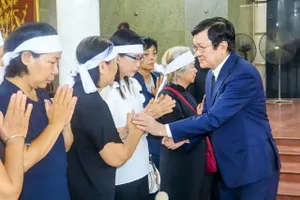 Nguyên Chủ tịch nước Trương Tấn Sang chia buồn cùng gia đình