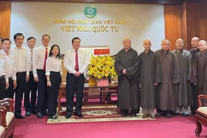 Sở Dân tộc và Tôn giáo TPHCM thăm Giáo hội Phật giáo Việt Nam TPHCM