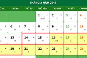 Nghỉ Tết Mậu Tuất 7 ngày, từ 29 tháng Chạp đến hết mùng 5 tết