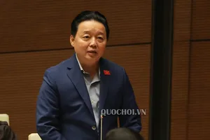 Bộ trưởng Bộ TN-MT Trần Hồng Hà, ảnh quochoi.vn