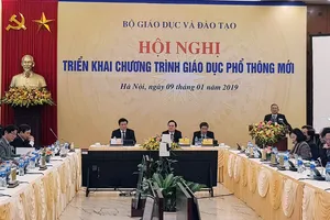 Hội nghị triển khai chương trinh giáo dục phổ thông mới vào chiều 9-1