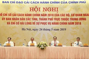 Công bố Chỉ số CCHC năm 2018 của các bộ, cơ quan ngang bộ, UBND các tỉnh, thành và chỉ số hài lòng về sự phục vụ hành chính năm 2018.