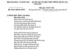 Thí sinh chụp đề thi đăng lên mạng mà giám thị không biết  ​