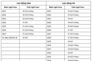 Chính phủ ban hành quy định mới về tuổi nghỉ hưu