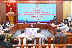 Hội nghị trực tuyến tập huấn công tác kiểm tra, giám sát bầu cử ngày 23-2