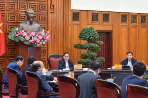 Thủ tướng Phạm Minh Chính làm việc với Bảo hiểm xã hội  Việt Nam. Ảnh: VIẾT CHUNG