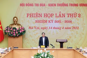 Thủ tướng Phạm Minh Chính chủ trì họp Hội đồng TĐ-KT. Ảnh: VIẾT CHUNG