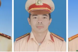 Các liệt sĩ: Nguyễn Khắc Thường, Lê Quang Thành và Lê Ánh Sáng