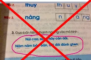 Một số hình ảnh, đường link có nội dung xuyên tạc mà Bộ GD-ĐT phản ảnh.