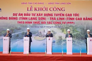 Thủ tướng Phạm Minh Chính dự lễ khởi công dự án cao tốc Đồng Đăng-Trà Lĩnh ngày 1-1
