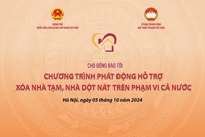 20 giờ tối nay 5-10, phát động chương trình hỗ trợ “Mái ấm cho đồng bào tôi”