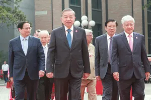 Tổng Bí thư Tô Lâm đến dự Đại hội đại biểu Đảng bộ MTTQ, các đoàn thể Trung ương lần thứ I, nhiệm kỳ 2025-2030. Ảnh: VIẾT CHUNG