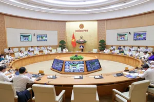 Hội nghị trực tuyến Chính phủ với địa phương tháng 9. Ảnh: VIẾT CHUNG