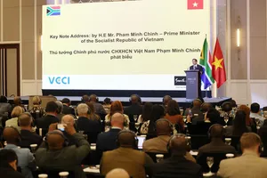  Diễn đàn doanh nghiệp Việt Nam - Nam Phi, chiều 24-10. Ảnh QUANG PHÚC