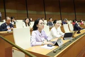 Các đại biểu dự phiên họp sáng 3-12. Ảnh: QUANG PHÚC