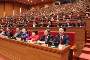 Các đại biểu dự phiên khai mạc đại hội, sáng 20-1. Ảnh: QUANG PHÚC