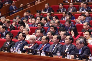 Đoàn đại biểu Đảng bộ Thành phố Hồ Chí Minh dự phiên thảo luận tại Đại hội đại biểu toàn quốc lần thứ XIV của Đảng. Ảnh TTXVN