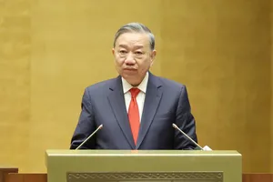 Tổng Bí thư Tô Lâm phát biểu chỉ đạo hội nghị, chiều 7-2. Ảnh: QUANG PHÚC