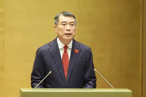 Thủ tướng Chính phủ Lê Minh Hưng phát biểu nhậm chức, chiều 7-4. Ảnh QUANG PHÚC