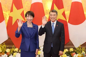 Thủ tướng Lê Minh Hưng và Thủ tướng Nhật Bản Takaichi Sanae. Ảnh: QUANG PHÚC