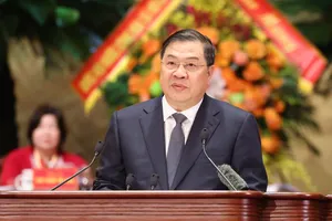 Phó Thủ tướng Thường trực Phạm Gia Túc phát biểu tại đại hội. Ảnh: QUANG PHÚC