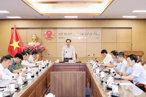 Bộ trưởng Bộ GD-ĐT Hoàng Minh Sơn chủ trì hội nghị trực tuyến toàn quốc quán triệt công tác tổ chức kỳ thi tốt nghiệp THPT năm 2026. Ảnh: THU MINH