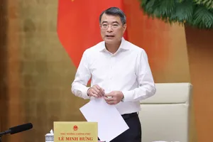 Thủ tướng Chính phủ Lê Minh Hưng phát biểu khai mạc phiên họp. Ảnh: VIẾT CHUNG