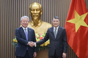 Thủ tướng Lê Minh Hưng tiếp Chủ tịch Cơ quan Hợp tác quốc tế Nhật Bản (JICA) Tanaka Akihiko. Ảnh: VIẾT CHUNG