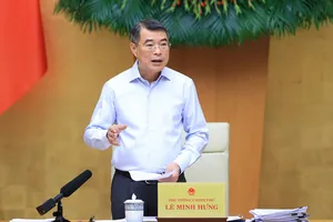 Thủ tướng Lê Minh Hưng chủ trì phiên họp Chính phủ chuyên đề xây dựng pháp luật tháng 6, sáng 27-6-2026. Ảnh: VIẾT CHUNG