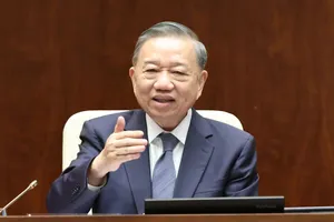 Tổng Bí thư, Chủ tịch nước Tô Lâm phát biểu thảo luận tại hội nghị, chiều 1-7. Ảnh: QUANG PHÚC