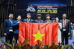Các thành viên Đội tuyển Việt Nam tham dự IPhO 2026. Ảnh: Minh Thu